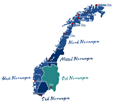 Karte Angelreisen Norwegen Karte Angelreisen Norwegen