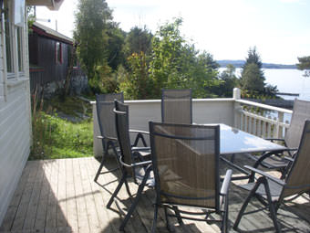 Ferienhaus Kjelavik - Blick von der Terrasse