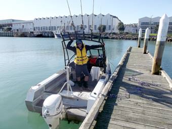 Neuseeland Angelboot Bushpig