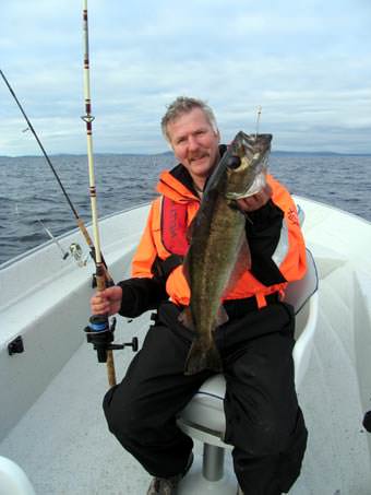 Erfolgreiches Fischen bei den R&oslash;rvik Rorbuer auf Vikna