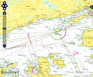 Seekarte Ferienh&auml;user Havn G&aring;rd auf Hitra