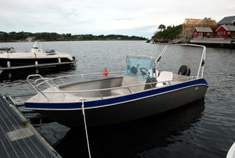 Ferienhaus S&oslash;rheim auf Hitra - Angelboot Kvern&oslash;y 19ft-Aluboot mit 50 PS