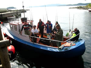 Solvag Fjordferie - Angelboot Kjakan 29,5ft, 30 PS Diesel-Kabinenboot