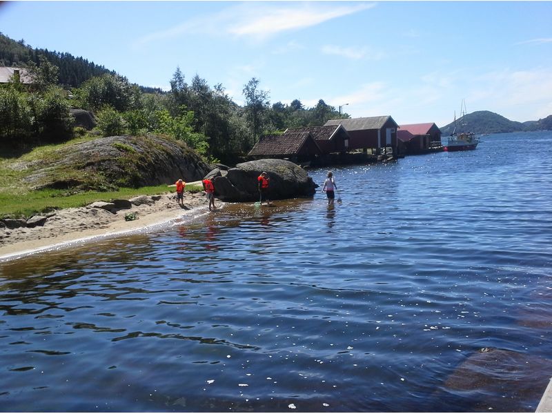 Bjoernevag Ferie Strand Spielplatz 