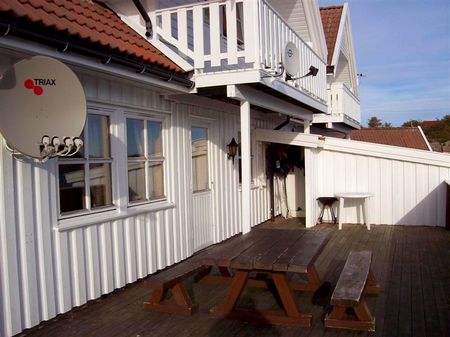 Suednorwegen Aviknes Unterkunft Terrasse