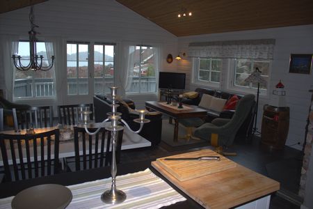 Suednorwegen Lussevika Unterkunft Innenaufnahmen Wohnzimmer