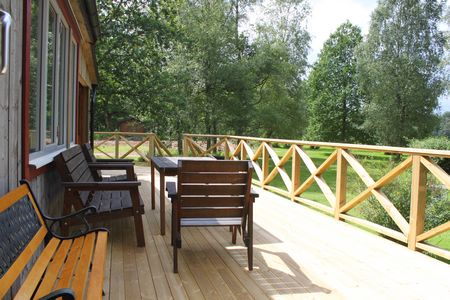 Suedschweden Asunden Terrasse