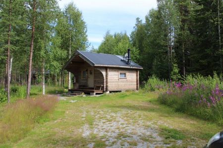 Schweden_Lesjoen_Unterkunft_kleines Holzhaus