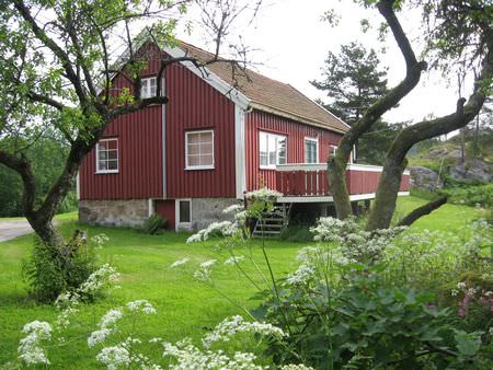 Suednorwegen Roessad Hytter Haus Aussenansicht