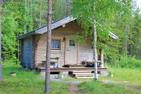 Suedschweden Lesjoen Unterkunft Kleines Holzhaus