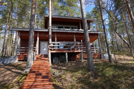Finnland Rokua Ferienhaus Kirvesjaerven Simpukka 