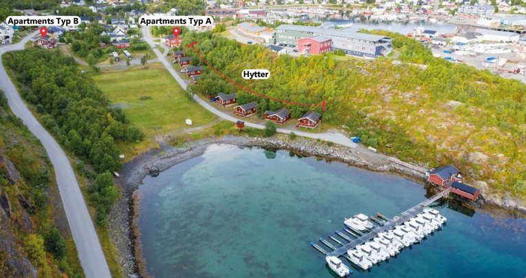 Skjervoy Fiskecamp Unterkunft